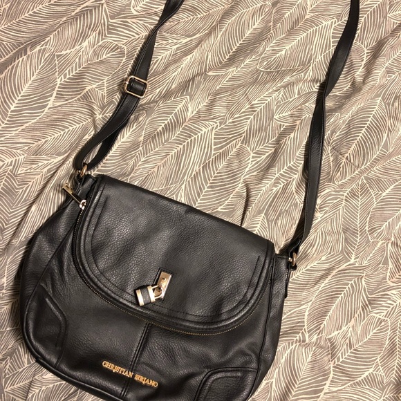 Christian Siriano Handbags - Black and Gold Locket Cross body Bag